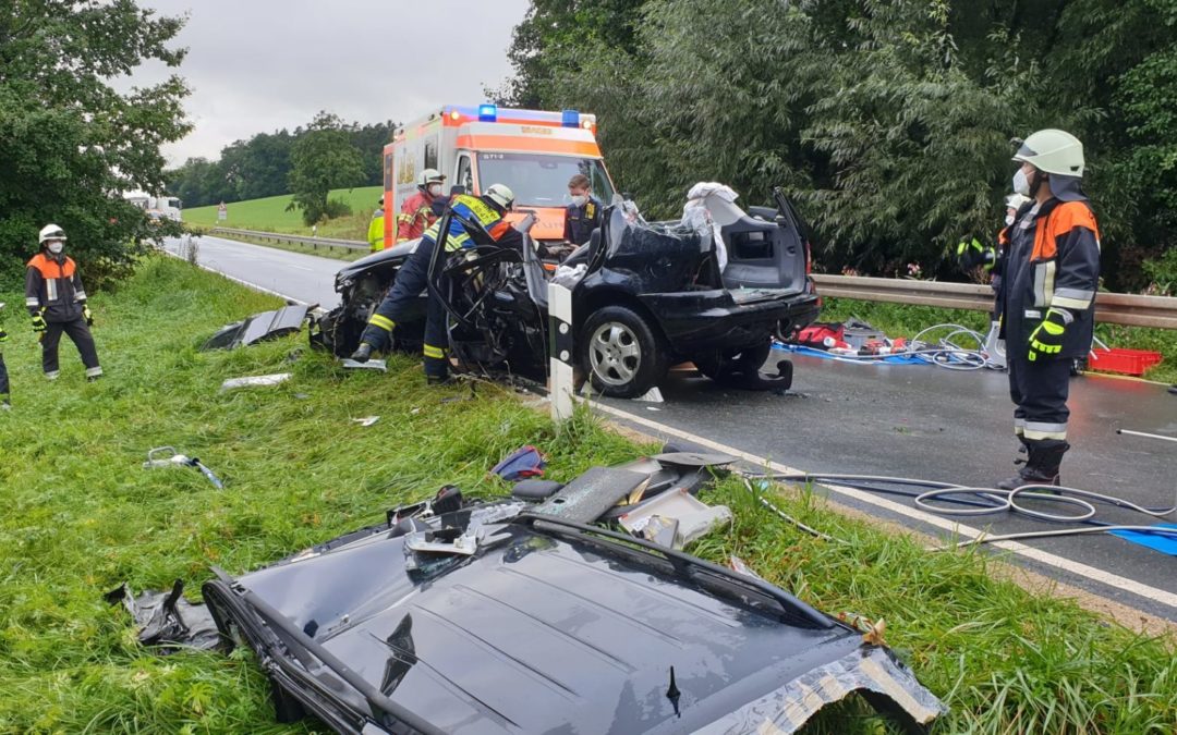 schwerer Verkehrsunfall