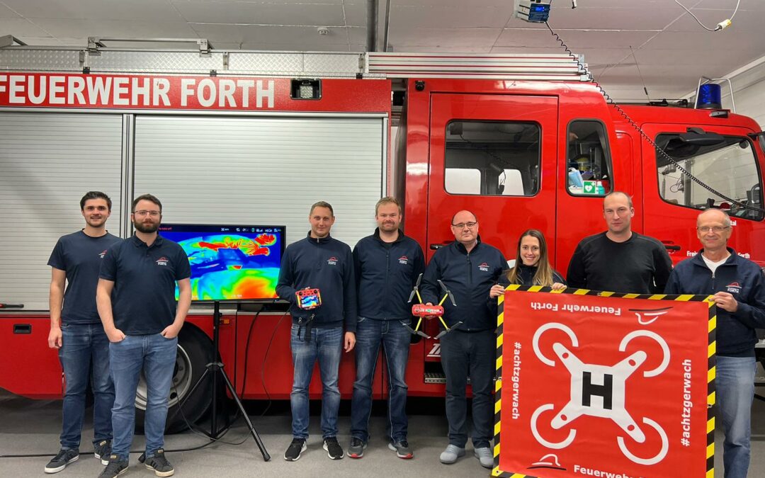 Feuerwehr Forth hebt ab