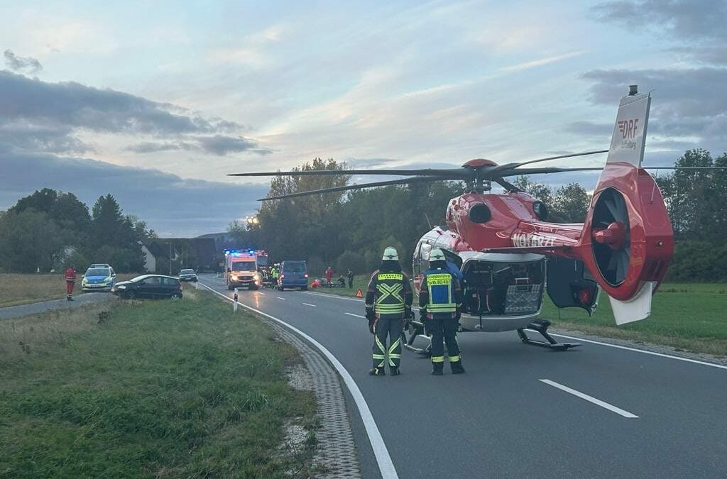 Verkehrsunfall mit Motorrad