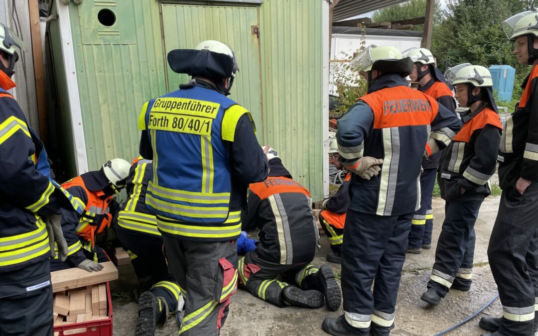 Gemeinschaftsübung mit der Feuerwehr Mausgesees- Ebach
