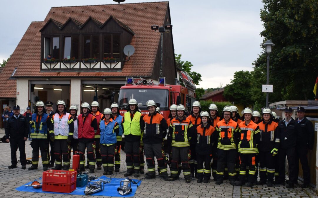 Gemeinsame Leistungsprüfung “Die Gruppe im Hilfeleistungseinsatz” der Feuerwehren Forth und Herpersdorf